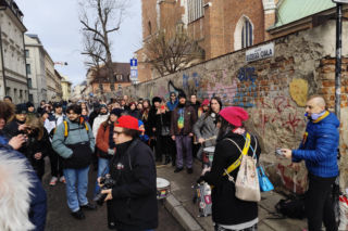 Kraków. Protest przeciwko budowie hoteli na Kazimierzu