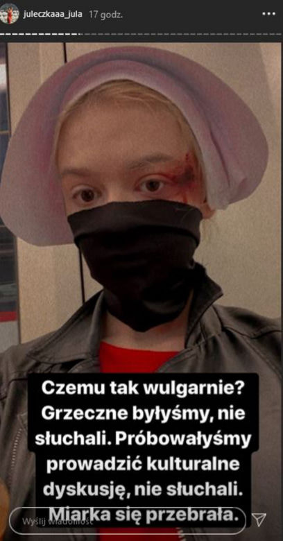 Pobili Julię Wróblewską, a ona dalej protestuje