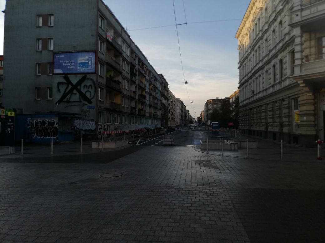 Przebudowa ulic w centrum Szczecina - listopad 2020
