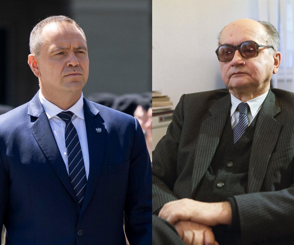 Prezydent Karol Nawrocki oraz Wojciech Jaruzelski na wstawce. Porównanie obu polityków znajdziesz na SE Polityka.