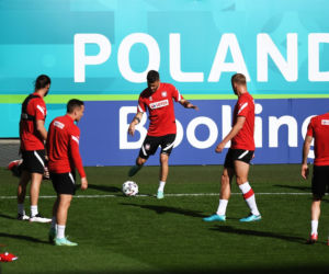 Pierwszy trening reprezentacji Polski na stadionie w Gdańsku