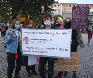środowy protest w Lesznie