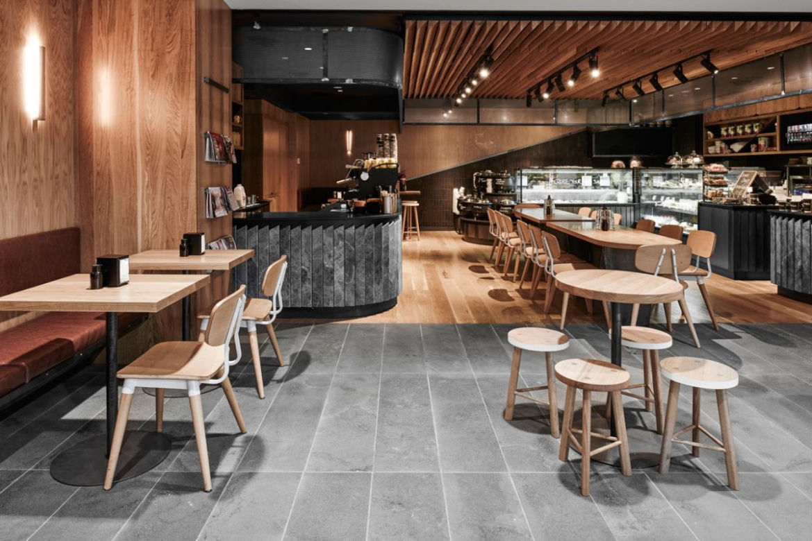 Wnętrze restauracji w stylu modern