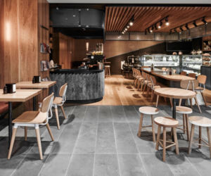 Wnętrze restauracji w stylu modern