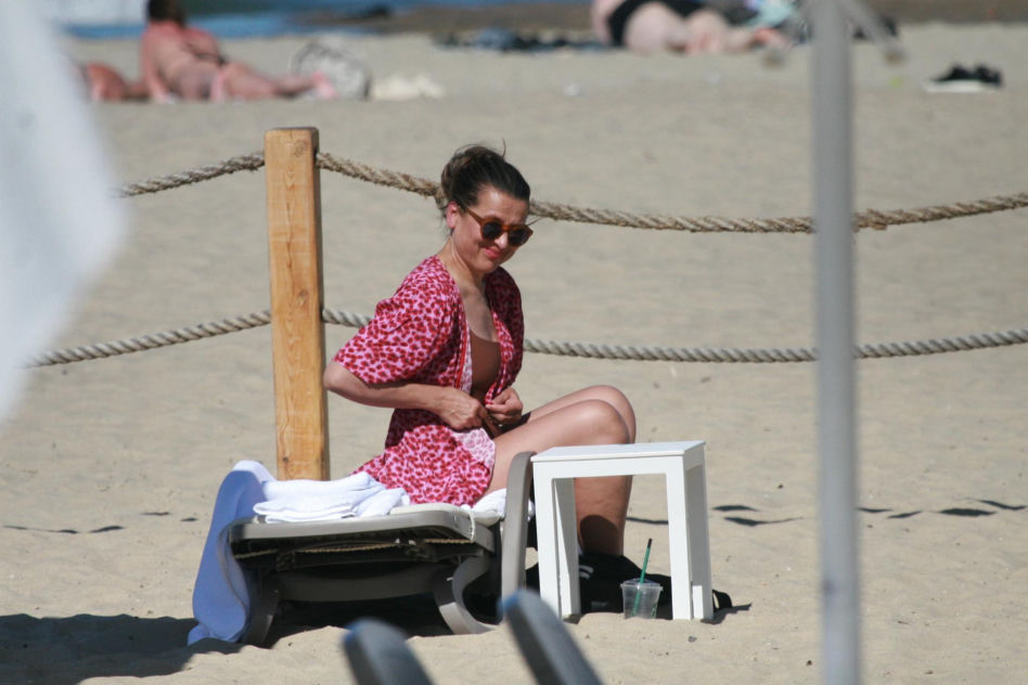 Katarzyna Herman na plaży