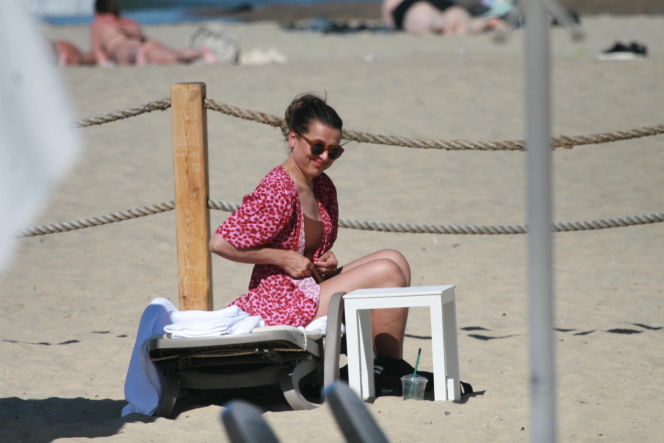 Katarzyna Herman na plaży