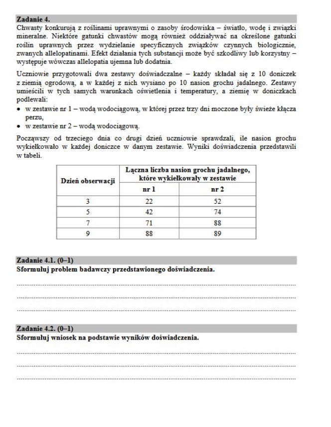 Matura 2017 biologia