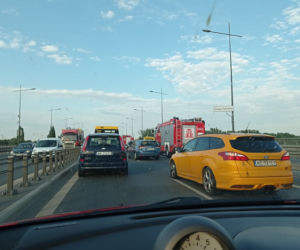 Utrudnienia po wypadku na Moście Łazienkowskim