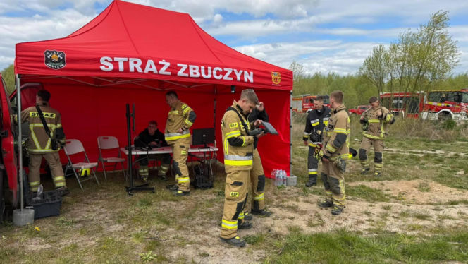Lokalni strażacy odbyli ćwiczenia ratownicze w gminie Zbuczyn