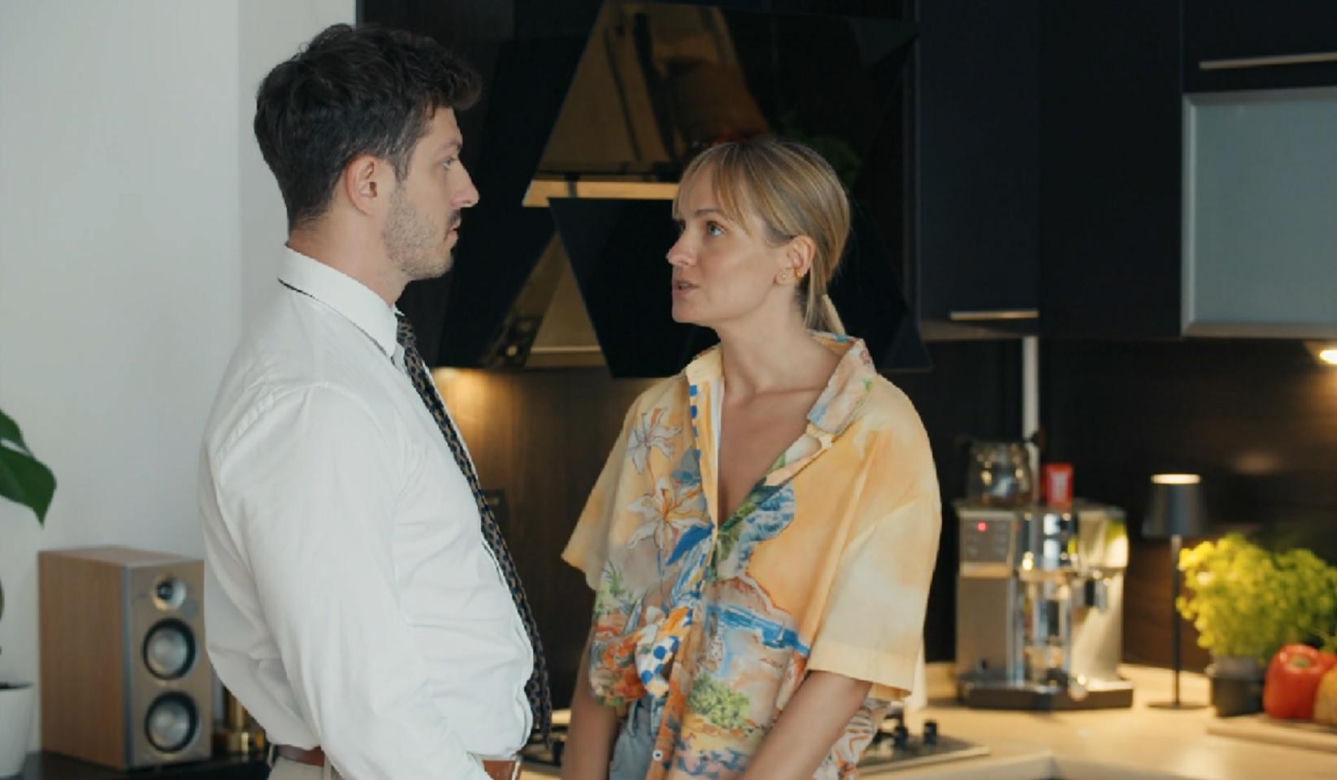 Barwy szczęścia, odcinek 3287. Justin (Jasper Sołtysiewicz), Ola (Michalina Robakiewicz)