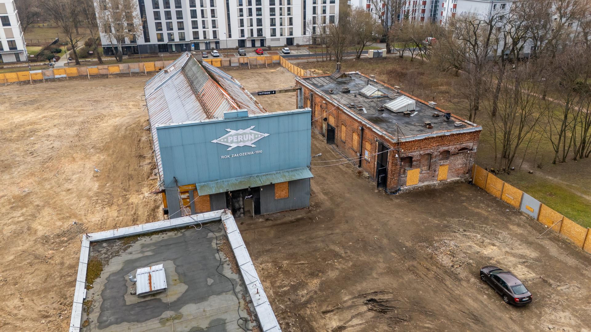 Pozostałości fabryki Perun na Kamionku w Warszawie