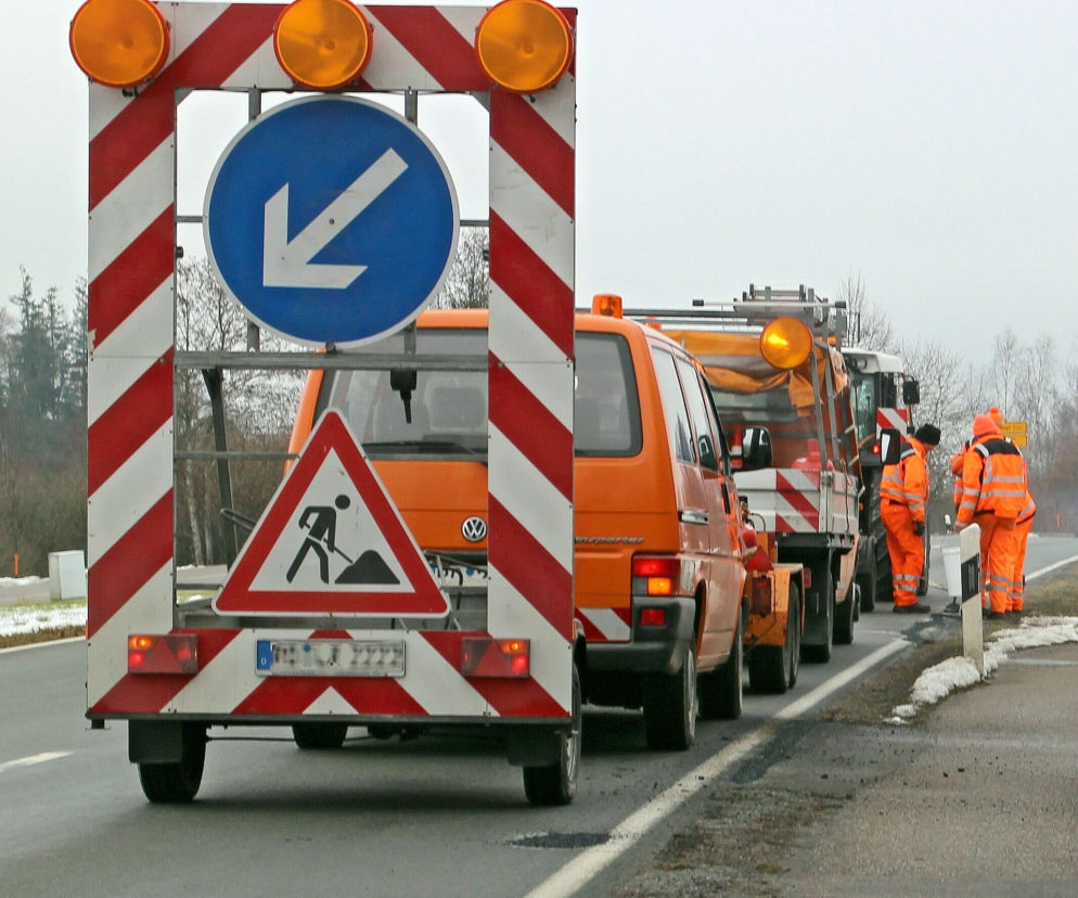 Szerokie roboty drogowe są związane z budową Południowej Obwodnicy Warszawy