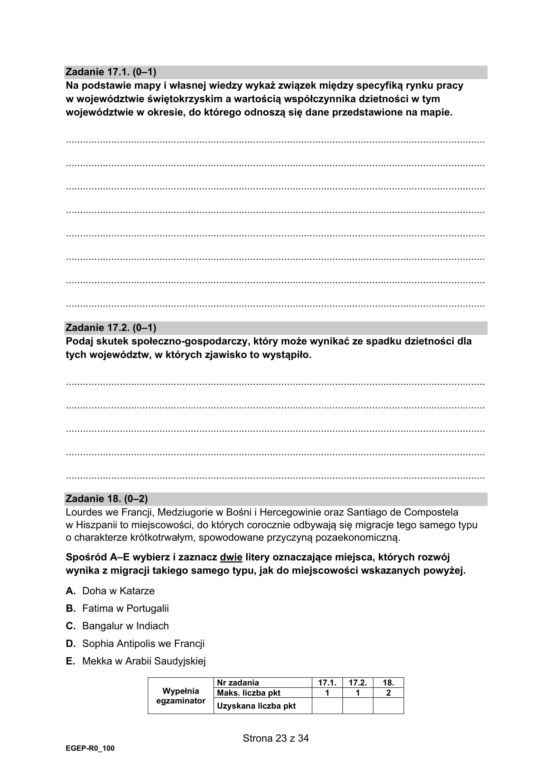 Tak wyglądał arkusz CKE matury z geografii na poziomie rozszerzonym (Formuła 2015)