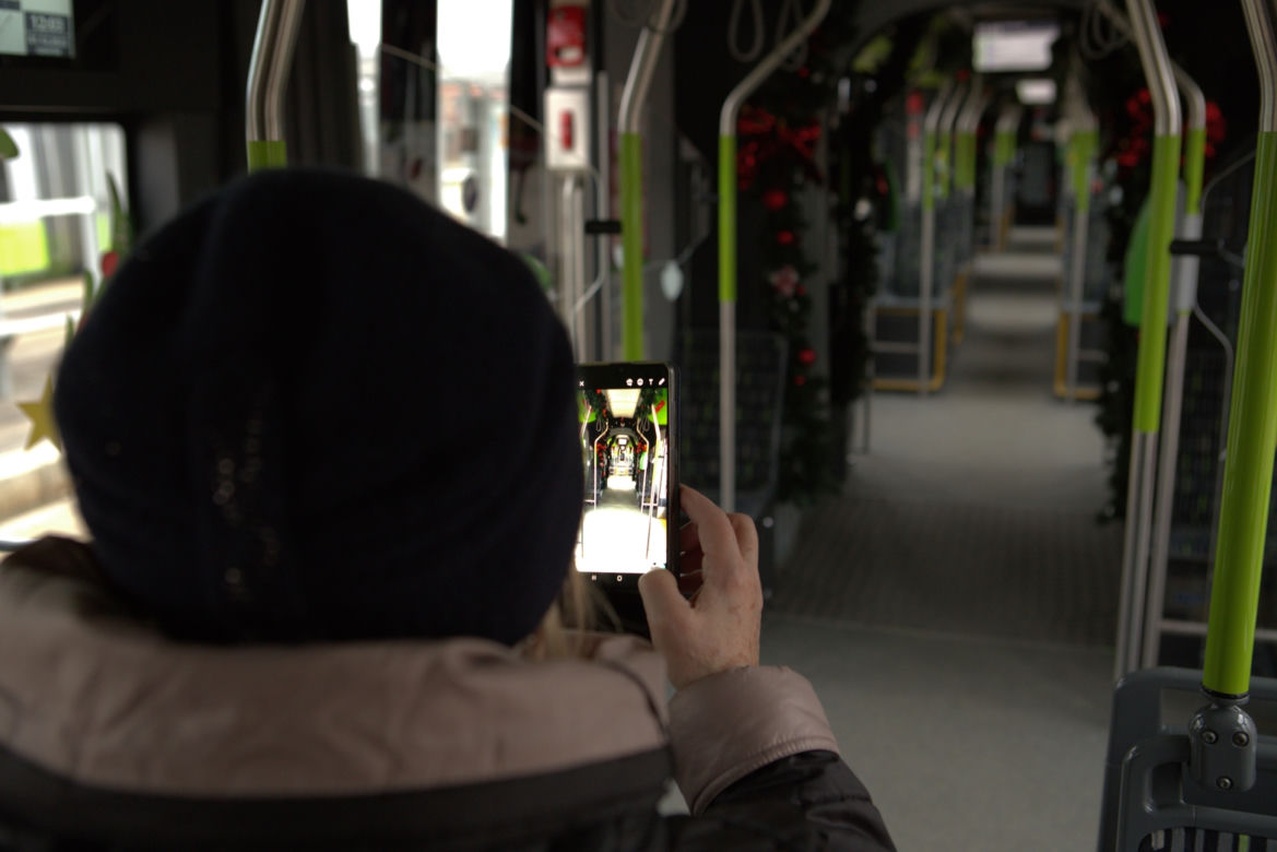 Świąteczny tramwaj jeździ po Olsztynie [ZDJĘCIA]