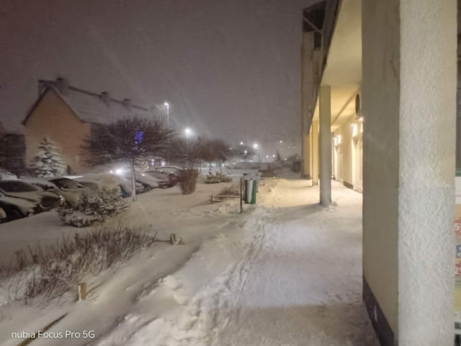 Olsztyn zasypany śniegiem