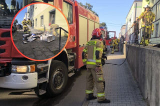 Pożar mieszkania w Zabrzu