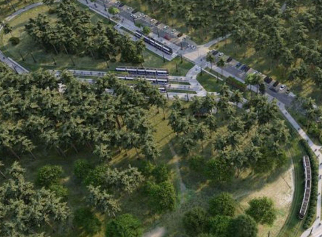 Będzie nowa pętla tramwajowa w Lesie Gdańskim. Miasto obiecuje zielone torowiska i rośliny na przystankach 