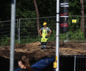 Kierowcy wściekli w korku a na budowie pusto