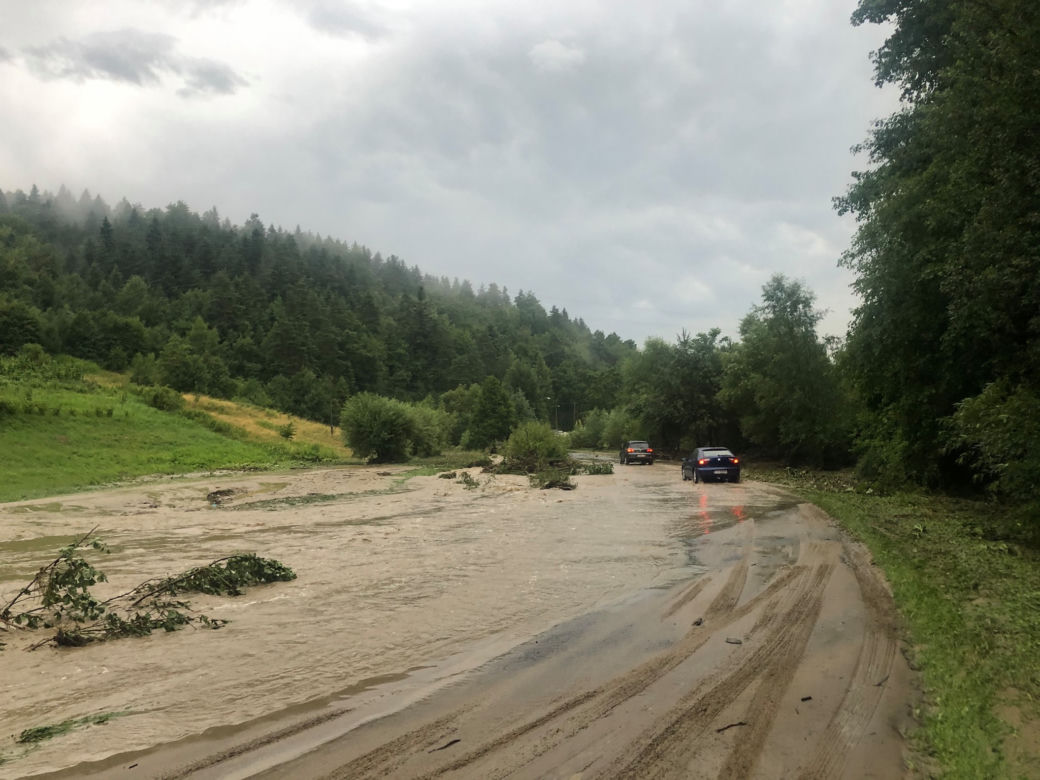 Skutki ulewnych deszczy w Gminie Zakliczyn