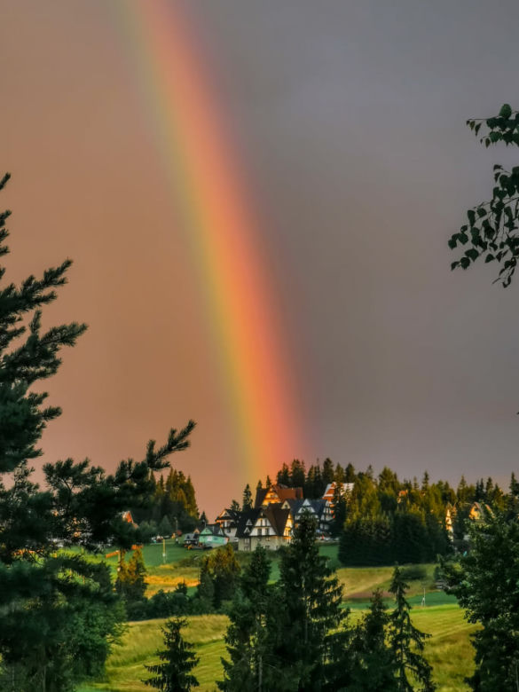 Malownicze niebo nad Bukowiną Tatrzańską