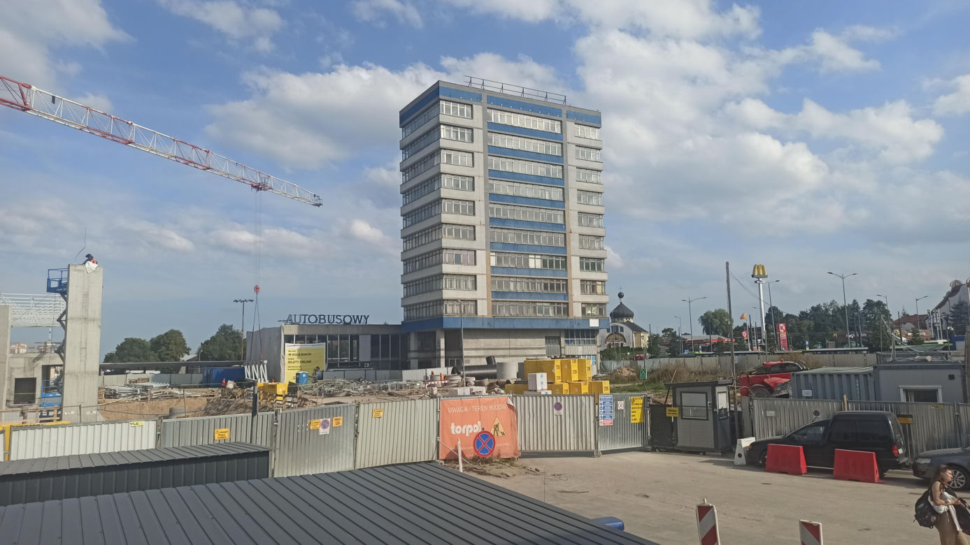 Dworzec Główny - postępy przy budowie