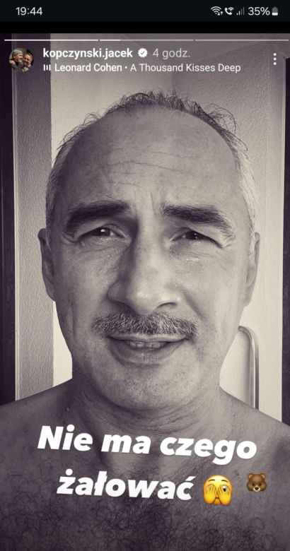 Jacek Kopczyński (Adam Werner z M jak miłość) zgolił brodę