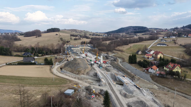 Drążenie tunelu pzrez TBM Kinga