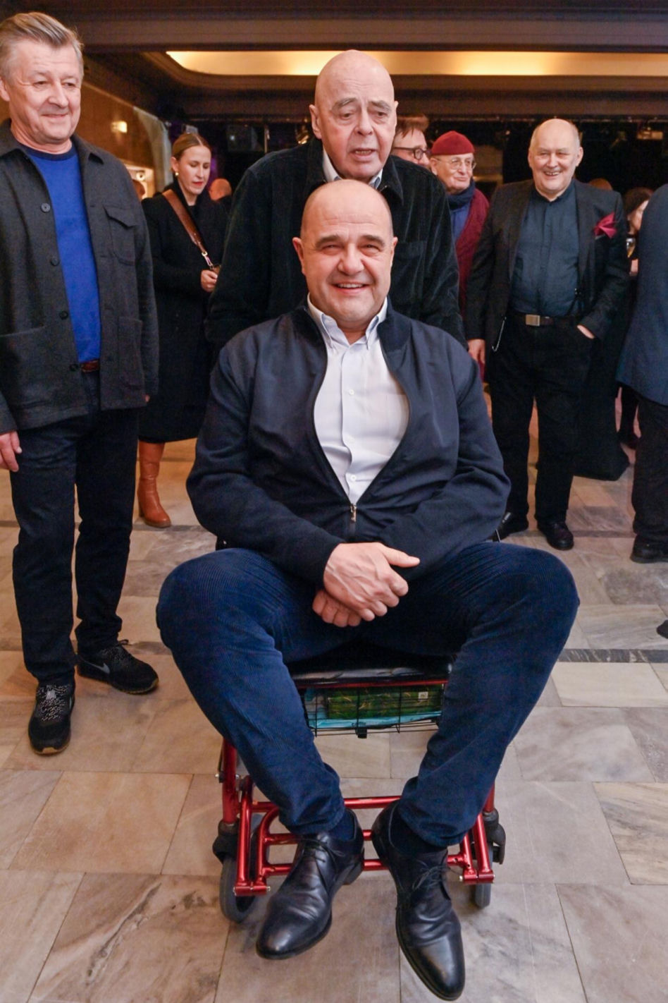 Stanisław Tym z balkonikiem