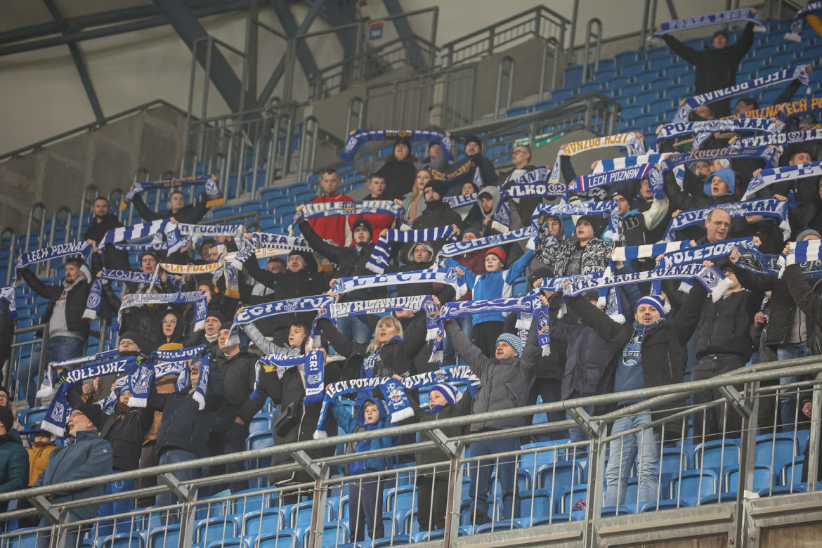 Lech Poznań - Zagłębie Lubin. Tak bawili się kibice na meczu PKO BP Ekstraklasy (10.02.2024)