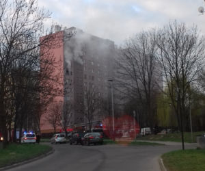 Kraków: Groźny pożar w bloku