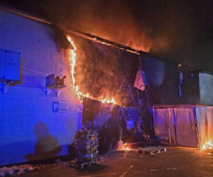 Kolejny market spłonął w Polkowicach. To już drugi taki pożar w krótkim czasie!