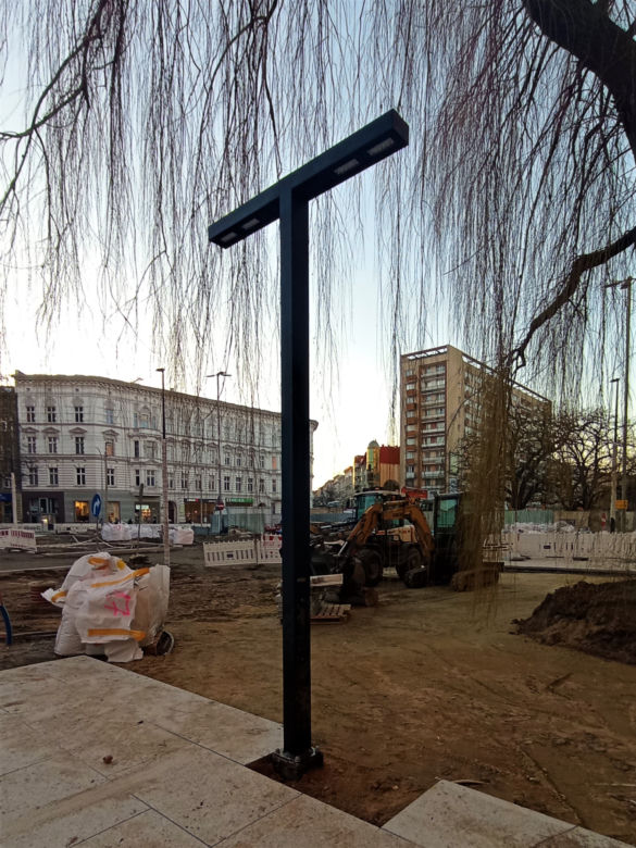 Nowe latarnie na remontowanej alei Wojska Polskiego