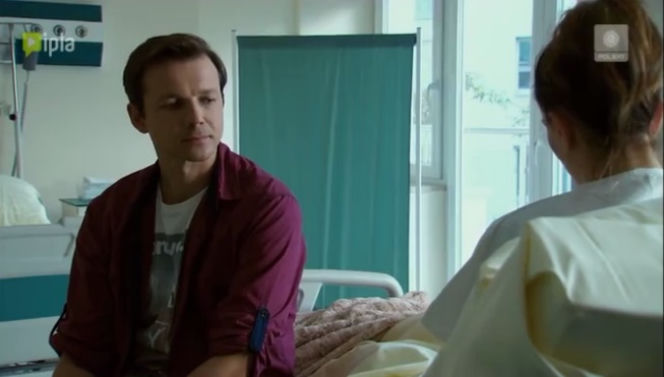 Przyjaciółki 4 sezon odc. 47. Zuza (Anita Sokołowska), Wojtek (Lesław Żurek)