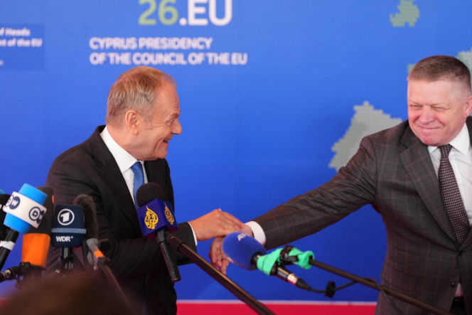 Donald Tusk  podczas nieformalnego szczytu Rady Europejskiej w Nikozji