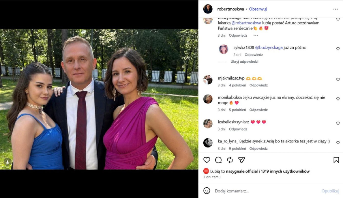 M jak miłość. Komentarz o ciąży Dominiki Sakowicz (Joanna Dobrzańska)