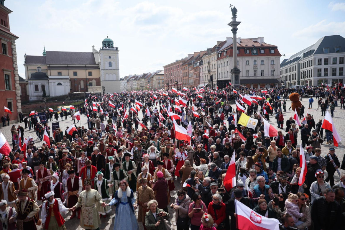   Wielki marsz w Warszawie 12.04.2025
