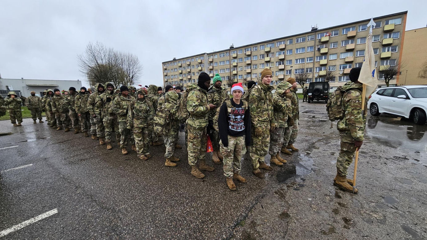 Marsz żołnierzy US ARMY w Drawsku Pomorskim 