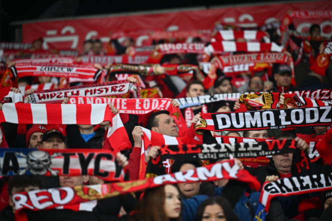 Widzew Łódź - Lech Poznań: Zdjęcia kibiców i zawodników z meczu 24. kolejki PKO BP Ekstraklasy