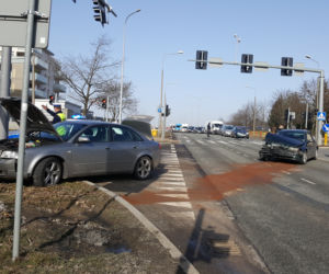 Stluczka na Zawadzkiej w Łomży