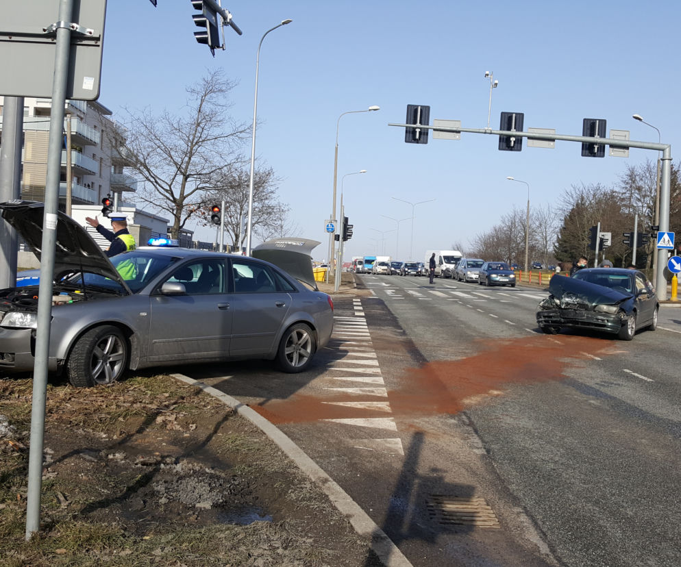 Stluczka na Zawadzkiej w Łomży