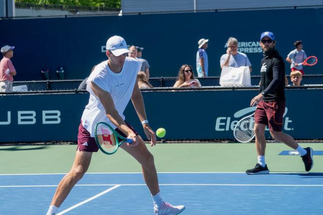 Trening polskich tenisistów przed US Open 2026
