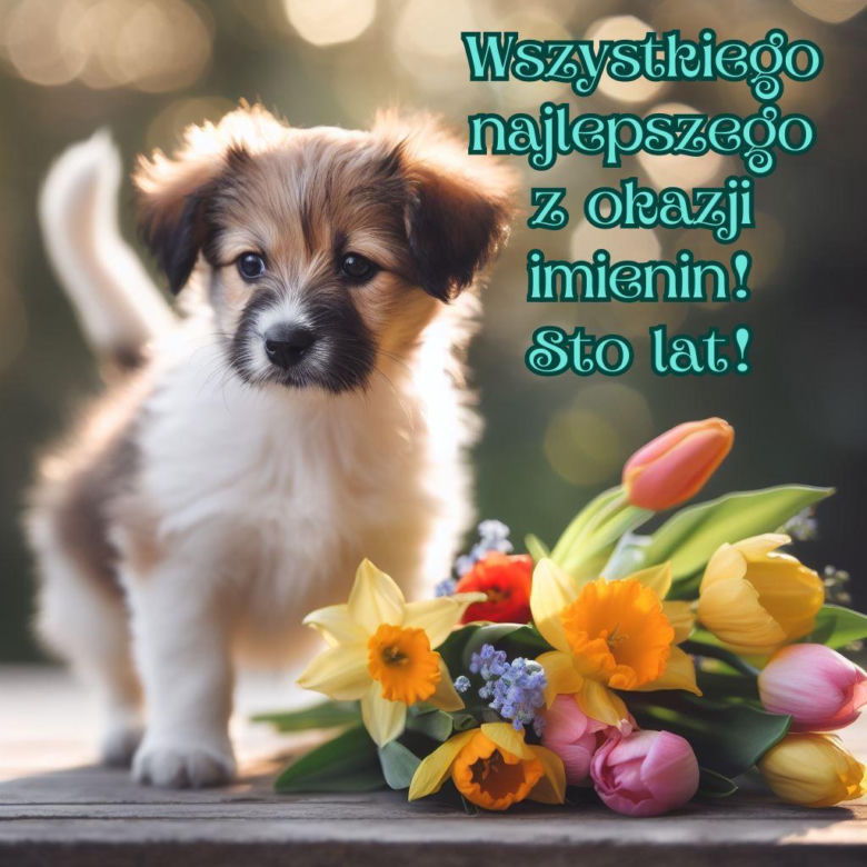 Piękne kartki z życzeniami na imieniny do pobrania za darmo