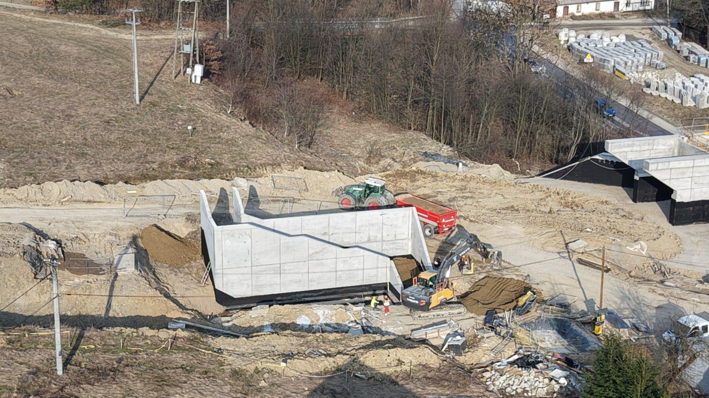 Drążenie tunelu pzrez TBM Kinga