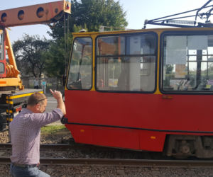 Tramwaj zderzył się z betoniarką