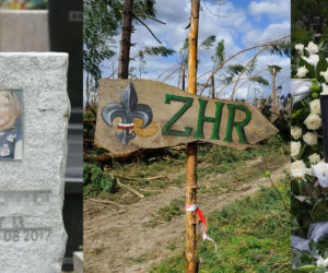 Harcerki, które zginęły w  wyniku nawałnicy