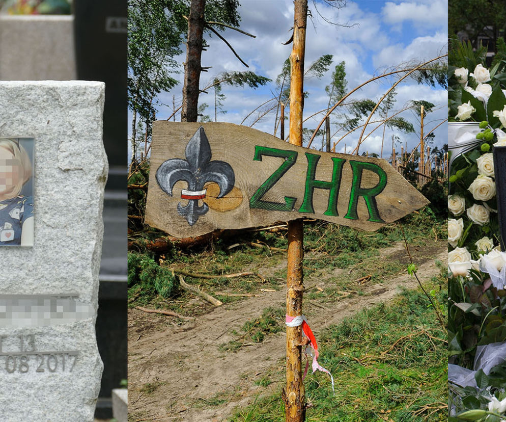 Harcerki, które zginęły w  wyniku nawałnicy