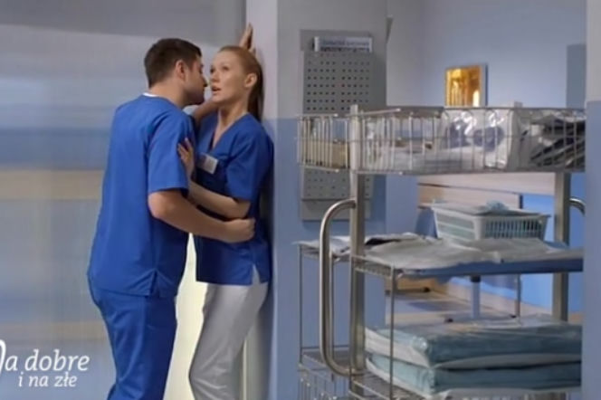 Na dobre i na złe odcinek 665, Wiktoria (Katarzyna Dąbrowska), Adam (Grzegorz Daukszewicz)
