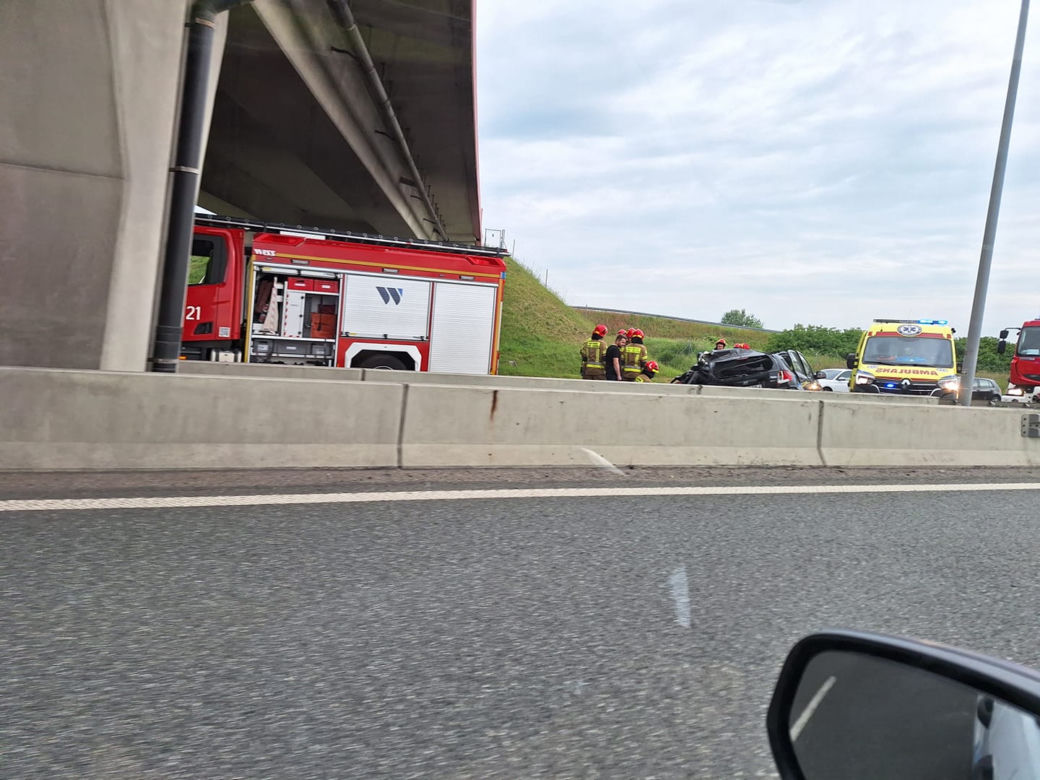 Wypadek na autostradzie A4