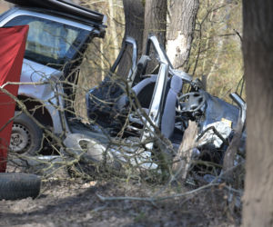 Koszmarny wypadek w Rulewie. Kierowca zginął w Poniedziałek Wielkanocny
