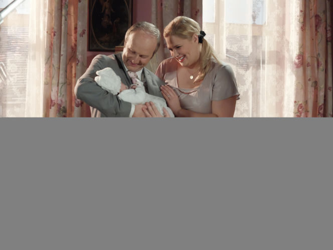 Pierwsza miłość. Kazanowa (Elżbieta Romanowska), Seweryn (Mirosław Kropielnicki)
